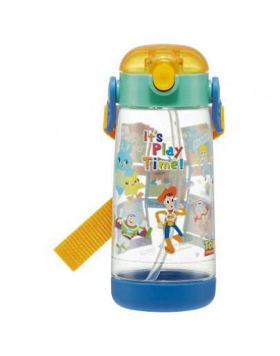 【Ready Stock】 2023 NEW Japan Skater Children Water Bottle (Straw ) PET 吸管水壺 (480ml)