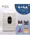 【Ready Stock】KEES World 3-ply Soft Facial Tissue (4packs + 4 random box)